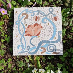 pas japonais mosaïque art nouveau