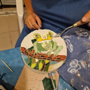 collage des tesselles mosaique