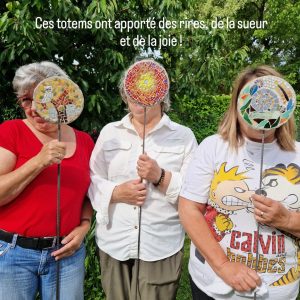 totem de jardin mosaique